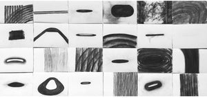 black and white chalk drawings